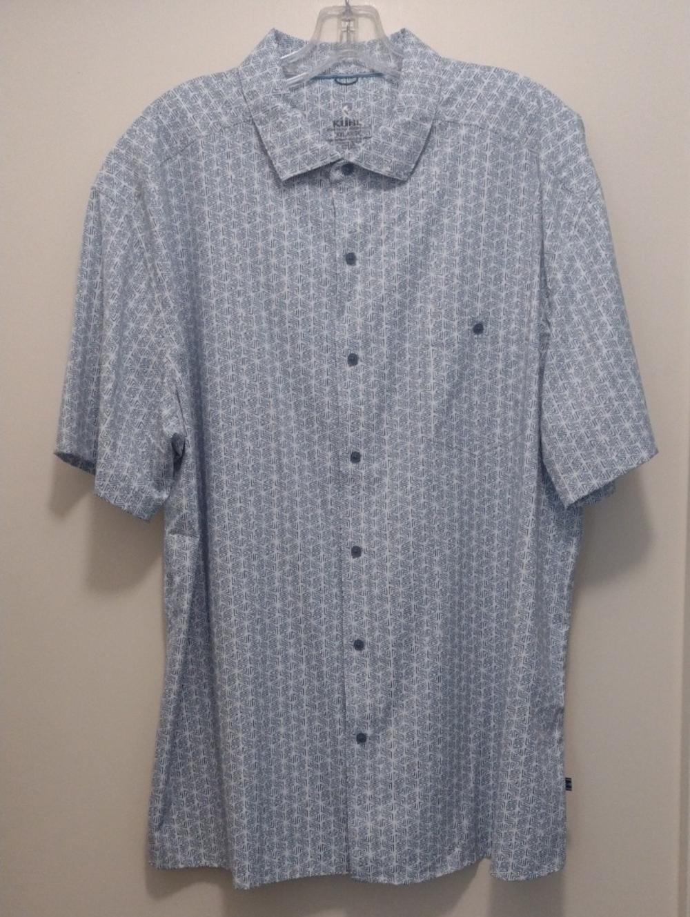 Kuhl Men's Blue Patterned Polo Shirt (J1211)